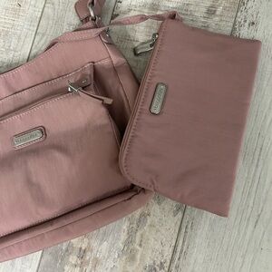 Baggallini Mauve Crossbody Bag Set